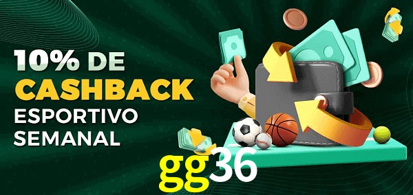 10% de bônus de cashback na gg36